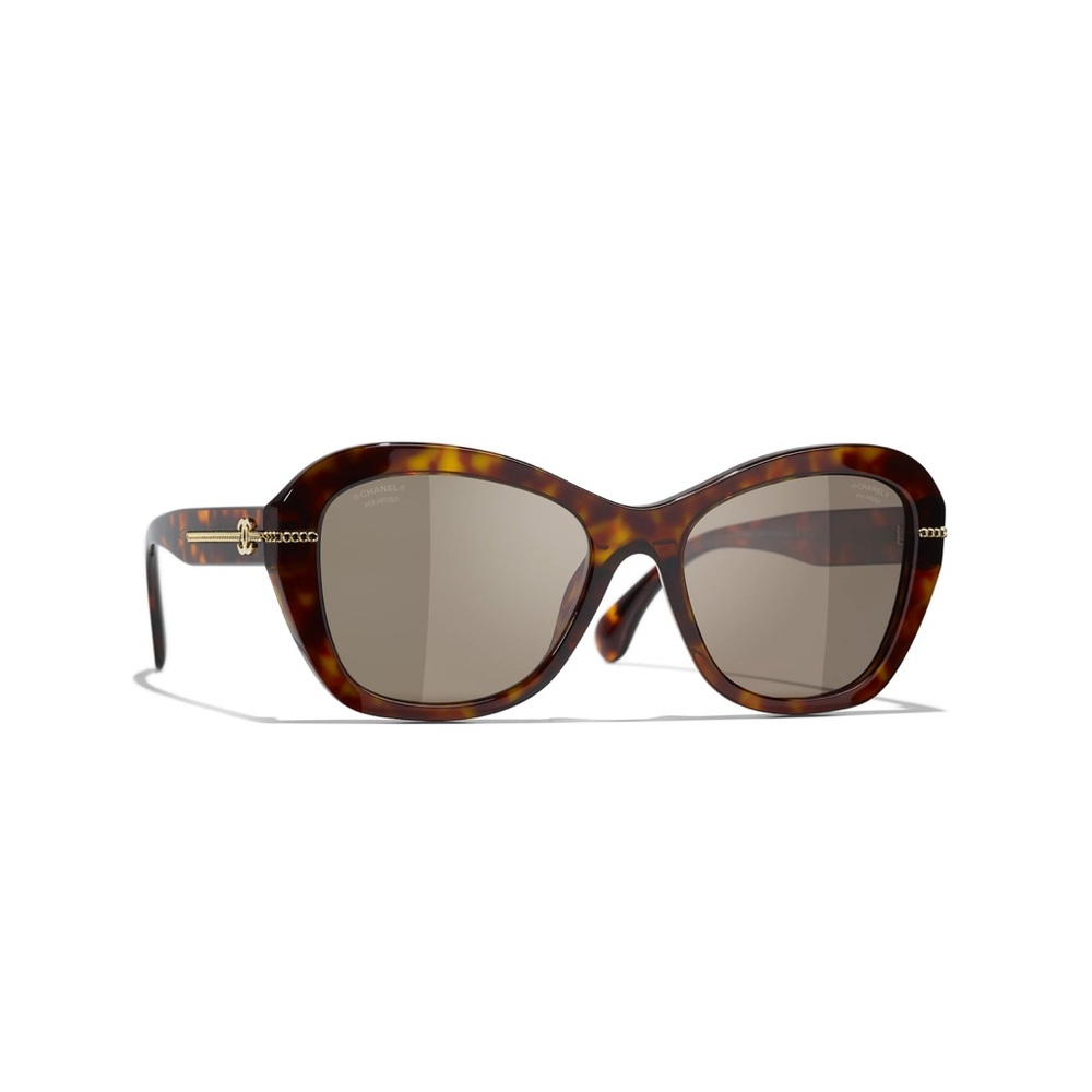 Chanel Butterfly 5510-A Tortoise Acetate Sunglasses